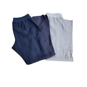 TAOS Pants Linen Women's Lagenlook XL Lightweight Beach Summer Blue Gray Pair